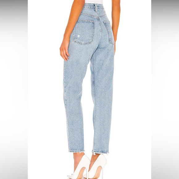 AGOLDE 90's Mid Rise Loose Fit in Snapshot (Fits High Rise; fits size 24/25) - Picture 4 of 9